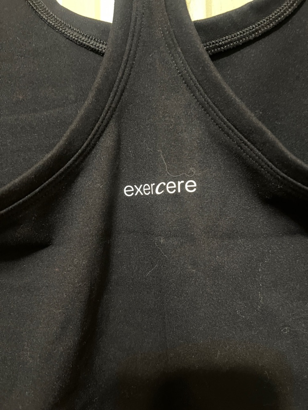 Exercere Black Racerback Performance Tank Top - Picture 3 of 5